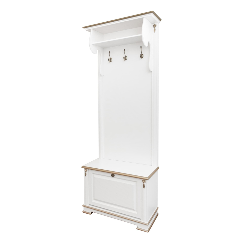 Вешалка 1340 Слоновая кость с золотом Атриум