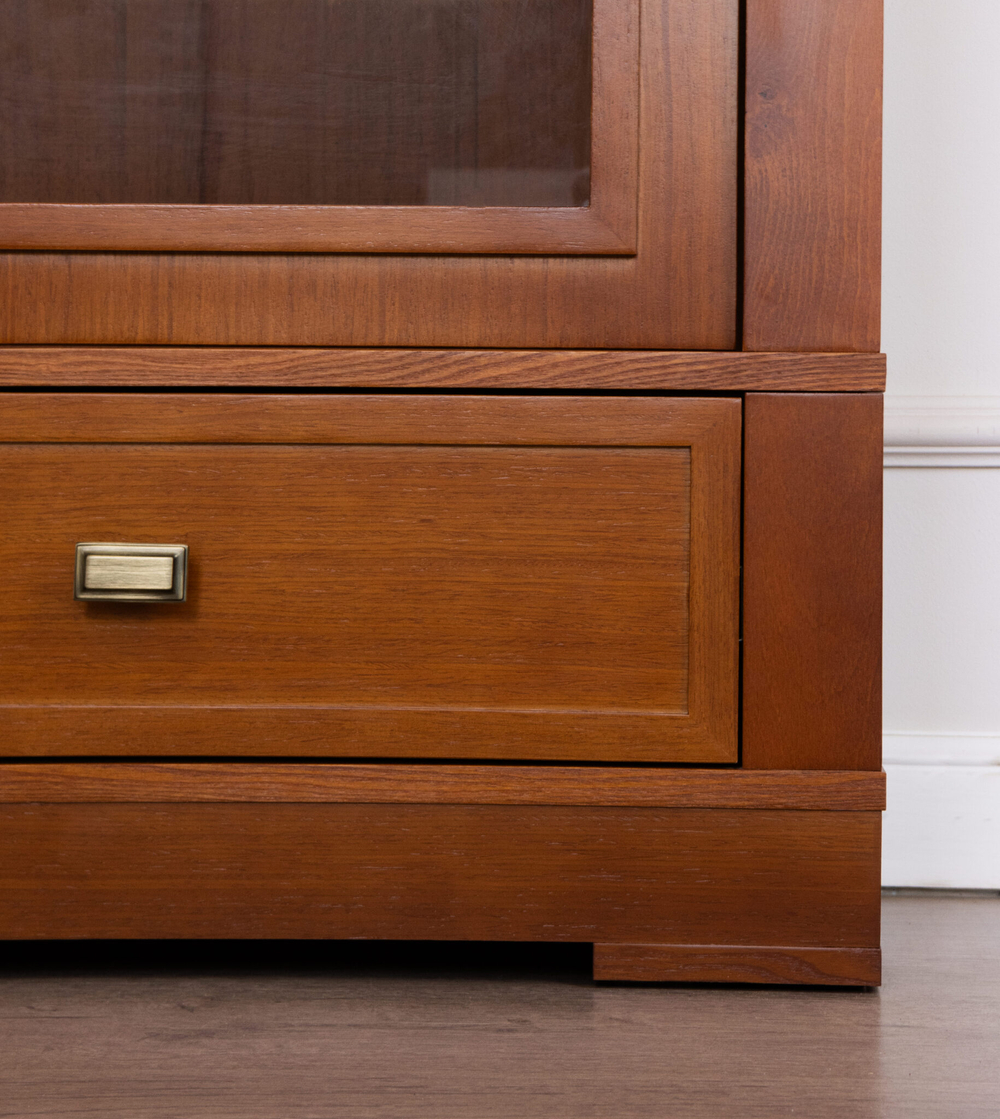 Книжный шкаф 2009 Вишня Валенсия Левый