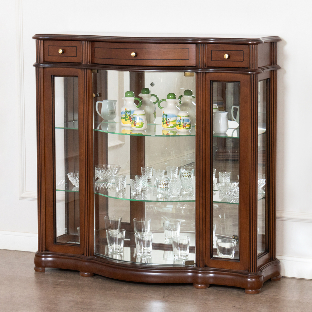 Витрина низкая 2 Nogal Claro IDC