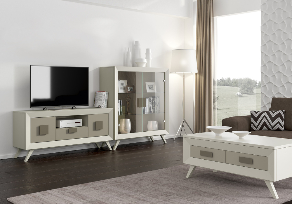 Тумба ТВ Cloe 2012 Beig/Moka Disemobel