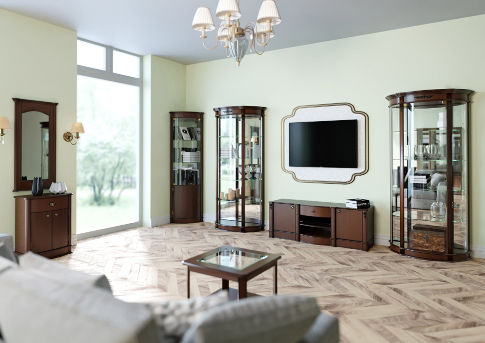 Зеркало M1305 Слоновая кость Атриум