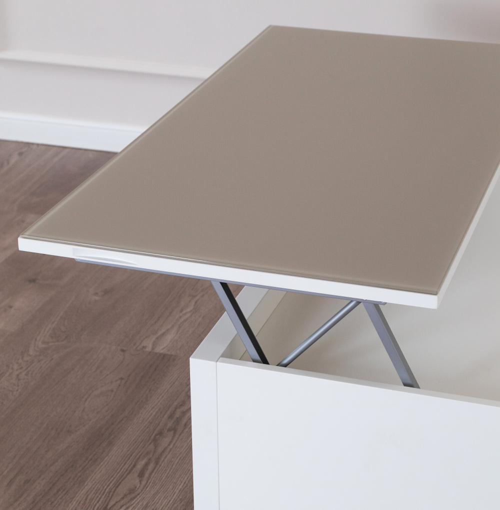 Журнальный стол 2010 Cloe Blanco mate/Arena Disemobel