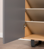 Обувница узкая Kendra 4056 Nordico/Plomo Disemobel