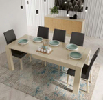 Обеденный стол раскладной Nora 3032 Vainilla Disemobel