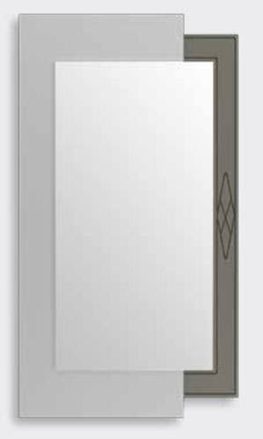 Зеркало Nora 3006.1 Blanco Mate/Plomo Disemobel