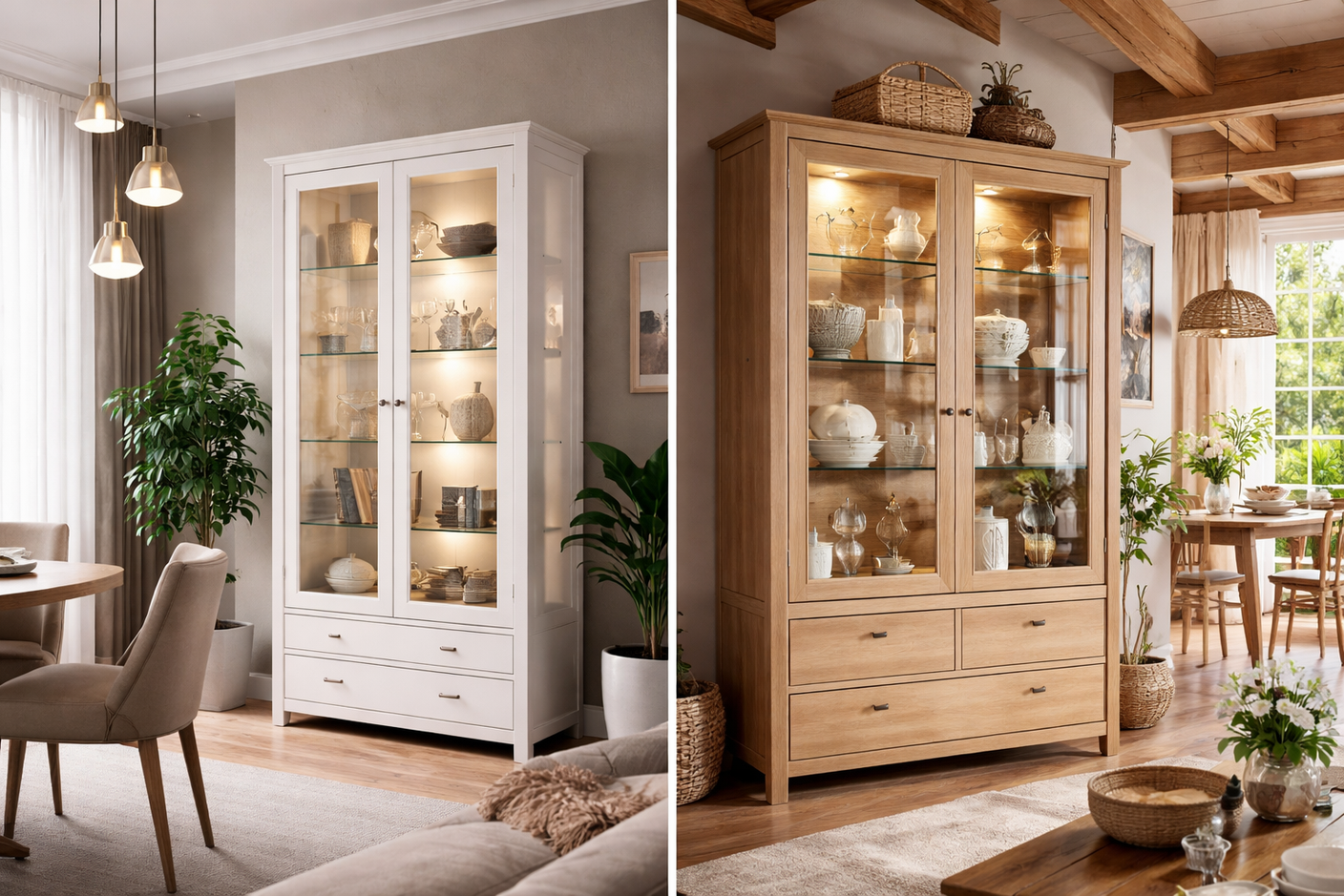 Витрина в интерьере квартиры и загородного дома: особенности, правила оформления и интеграция