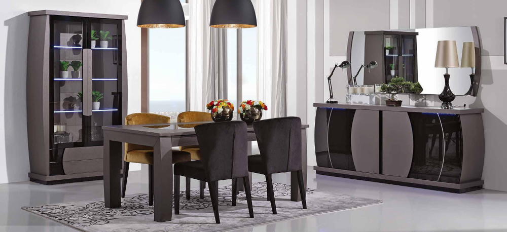 Буфет FLY 711 Cinza/Preto IDC