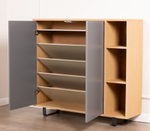 Обувница узкая Kendra 4056 Nordico/Plomo Disemobel