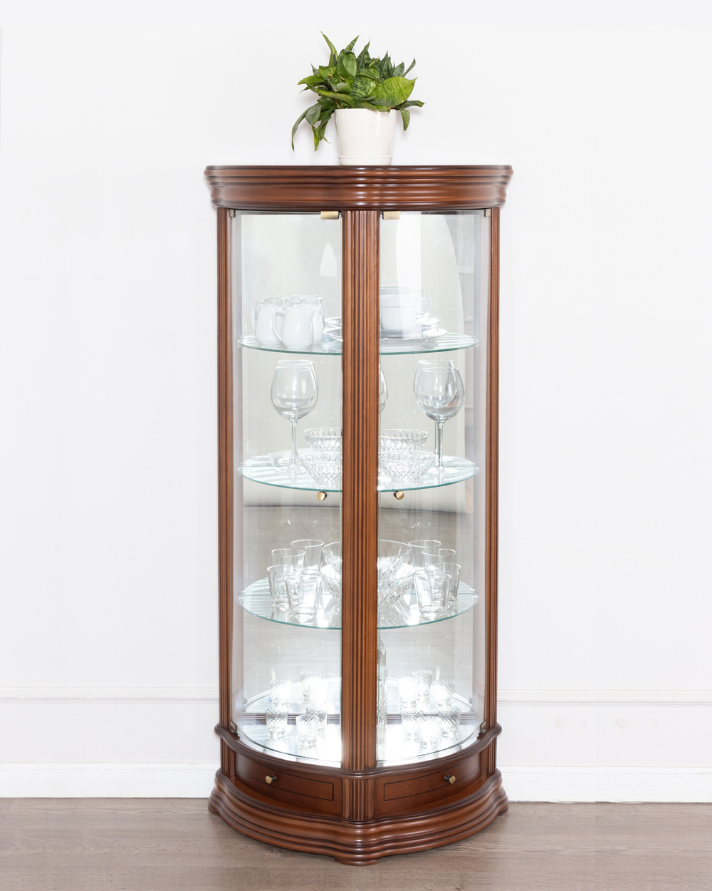 Витрина низкая 66 Nogal Claro IDC