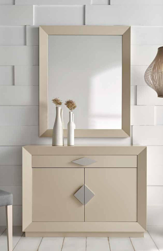 Узкая тумба Cloe 2037 Capuccino/Plata-10 Disemobel