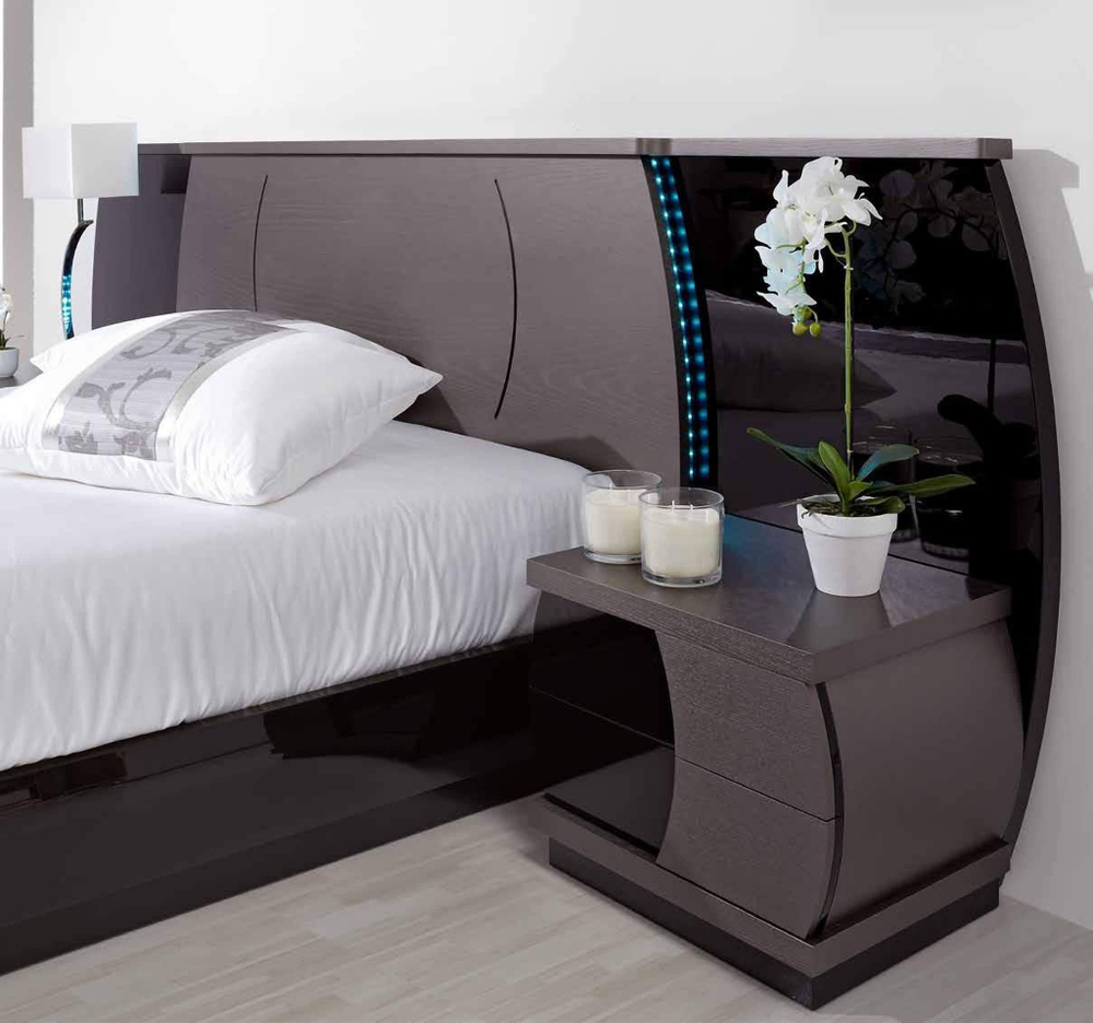 Прикроватная тумба FLY 744 Cinza/Preto IDC