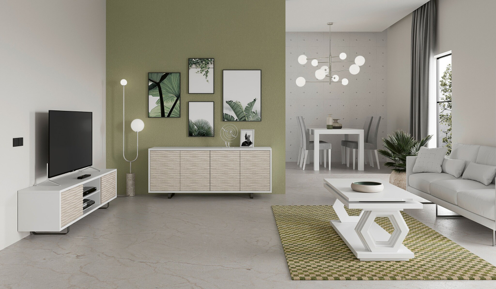 Журнальный стол Nora 2058 Blanco mate Disemobel