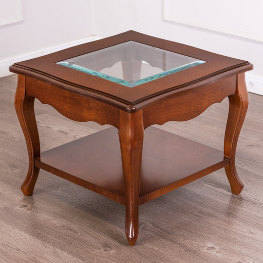 Журнальный стол со стеклянной столешницей 53/C CEREZO-5 Disemobel