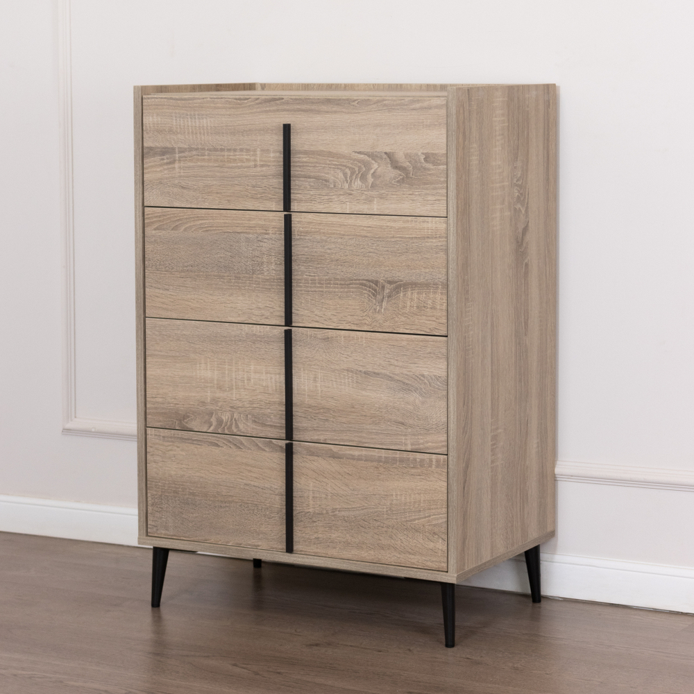 Комод на ножках Line 070 Roble/Antracita Koala Beds