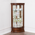 Угловая витрина 33 Nogal Claro IDC