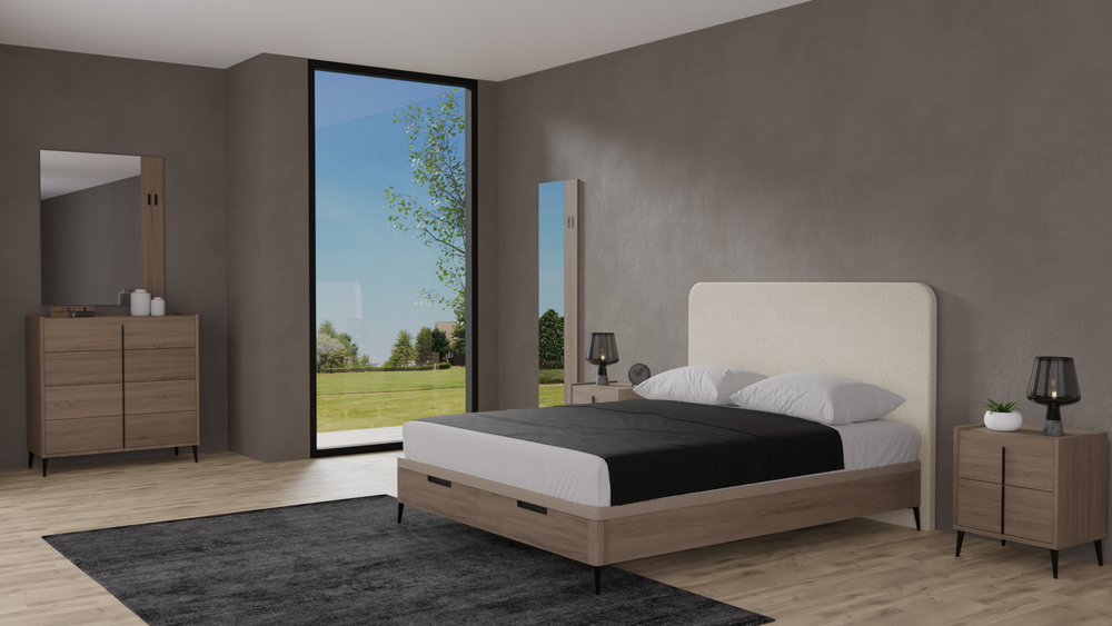 Кровать Nice/Dreams 160*200 Roble Contorno/Rino 06 Serie 1- Koala Beds