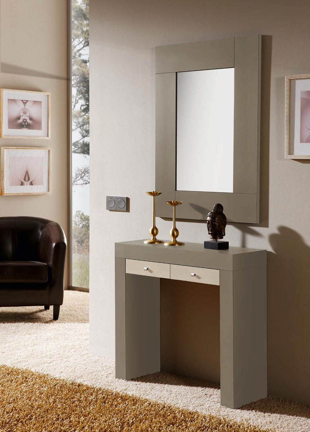 Консоль 342 Vison mate/Capuccino Disemobel