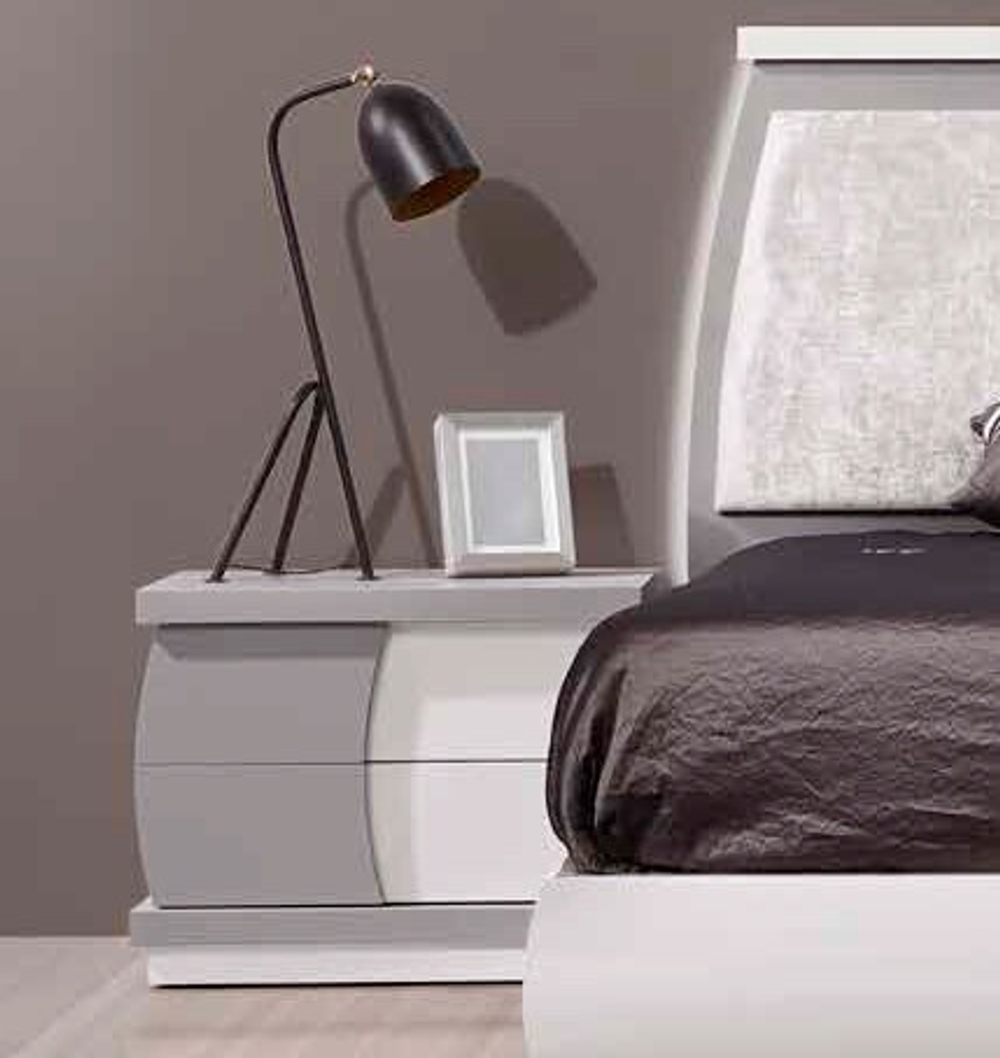 Прикроватная тумба FLY 740 Cinza claro/Branco IDC