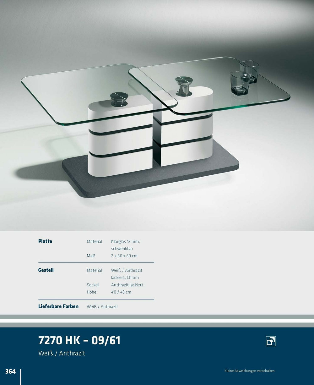 Журнальный стол со стеклянной столешницей Hasse