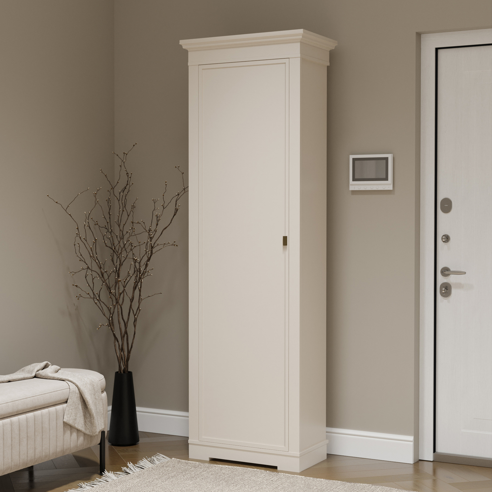 Шкаф в прихожую 2010 Слоновая кость Валенсия Левый