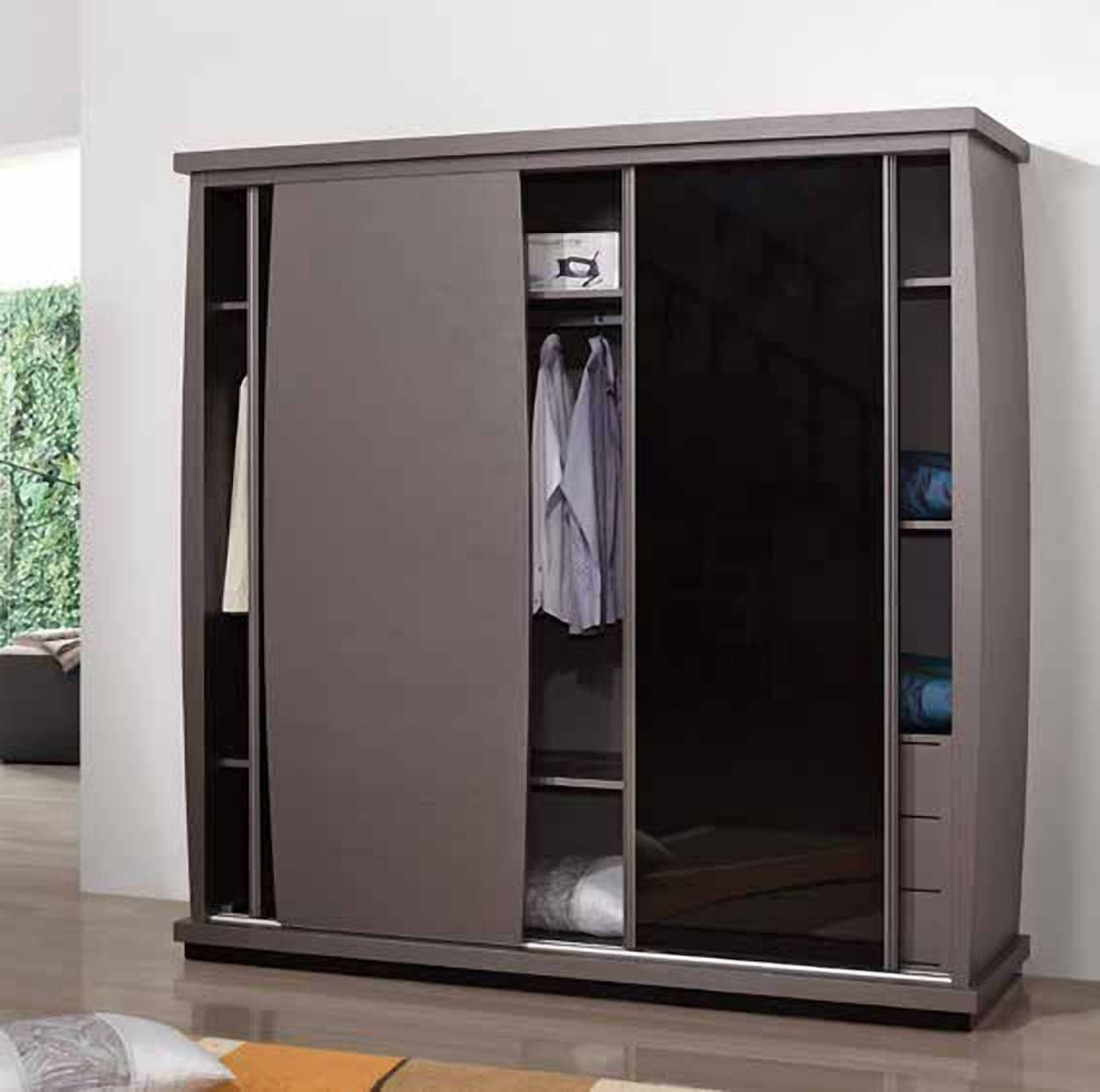 Шкаф FLY 748 Cinza/Preto IDC