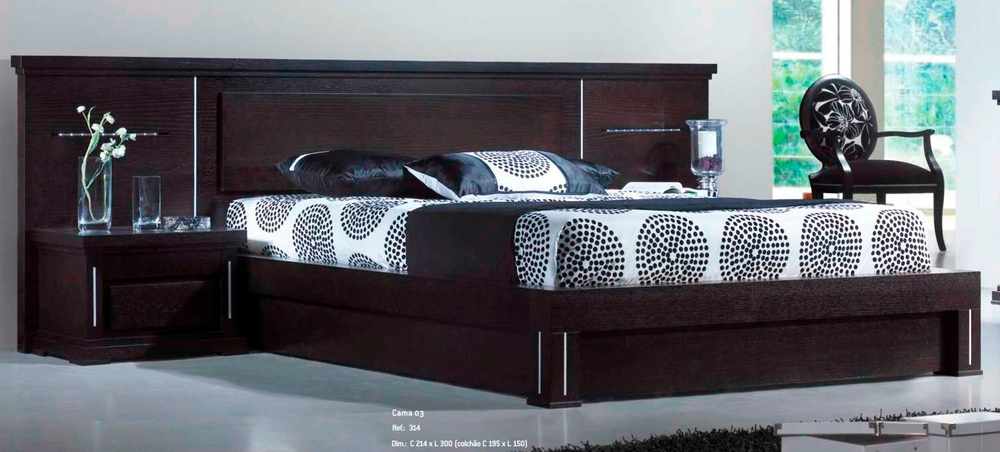 Кровать Safira 314 Wengue IDC