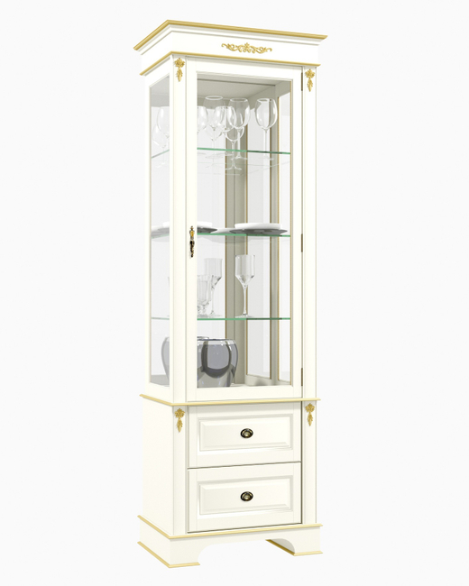 Витрина 1302.01 Слоновая кость с золотом Атриум Правая