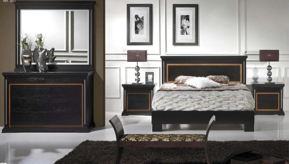 Кровать Safira 312А Wengue IDC