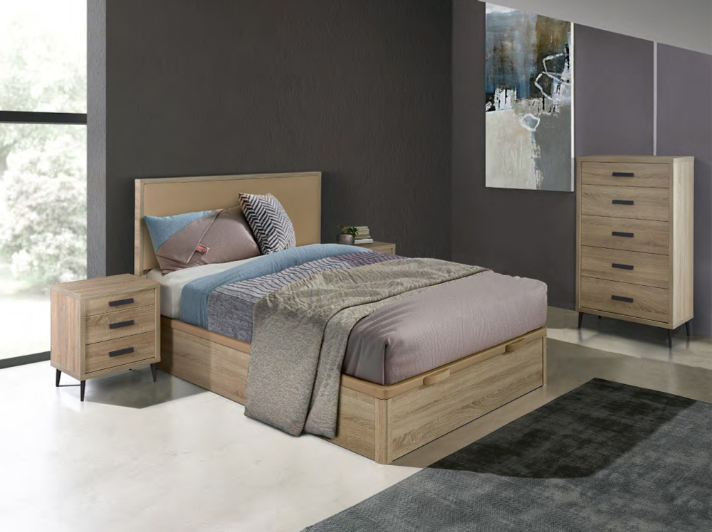 Комод на ножках Kubik 070 Roble/Antracita Koala Beds