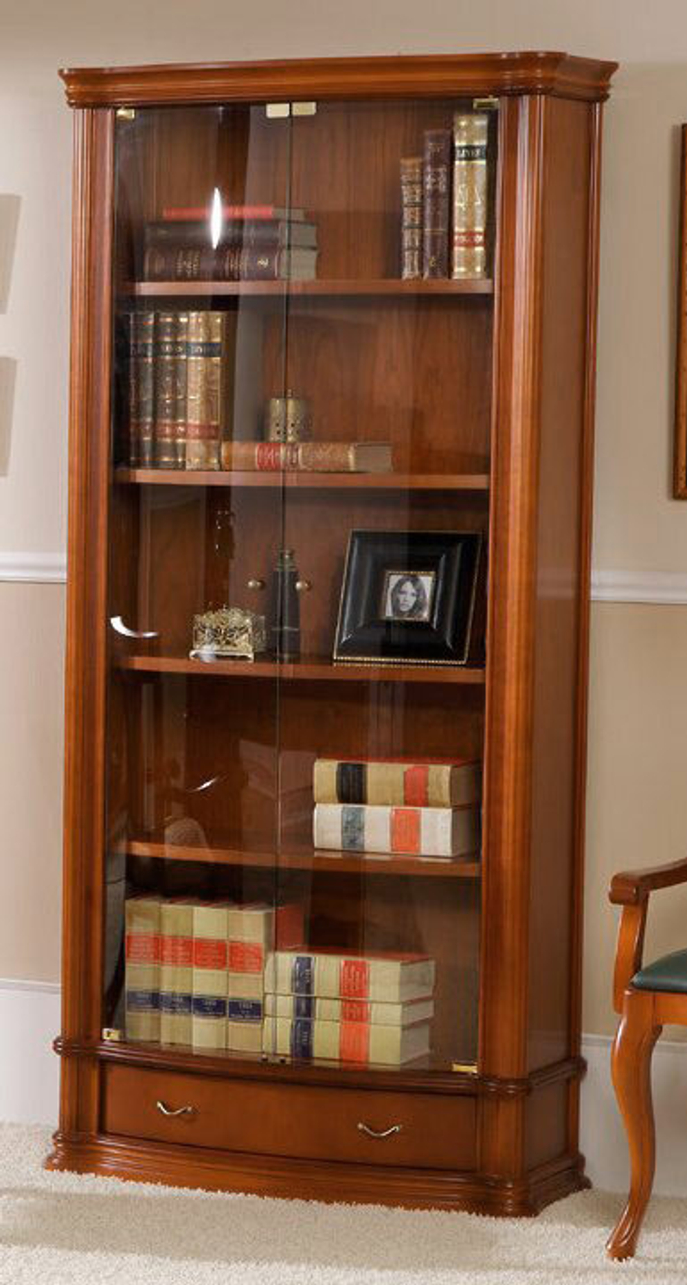 Книжный шкаф 942 CEREZO-5 Disemobel