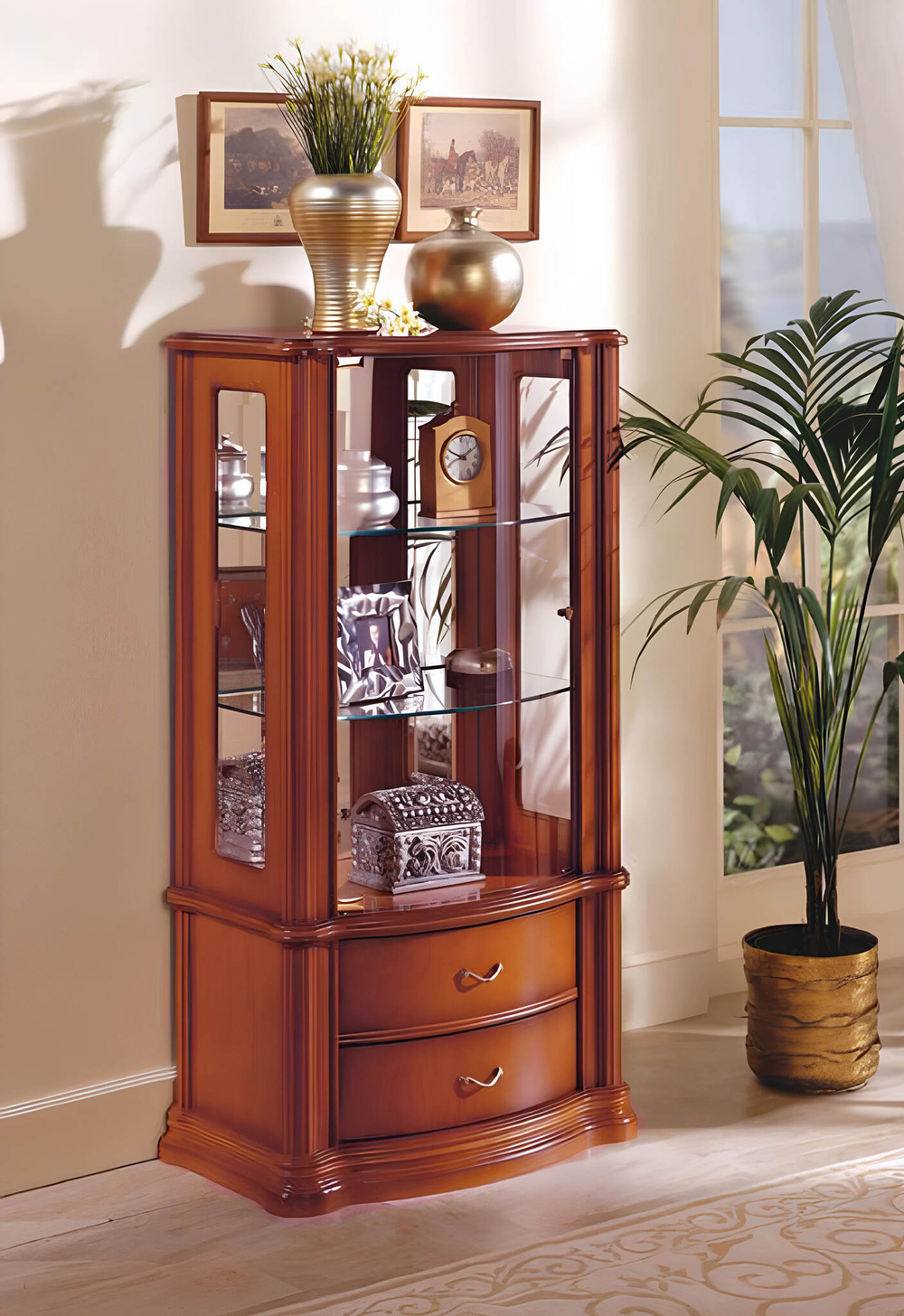 Низкая витрина 921 Nogal-5 Classic Левая