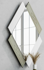 Зеркало Nora 3046.1 Blanco mate/Cuerda Disemobel