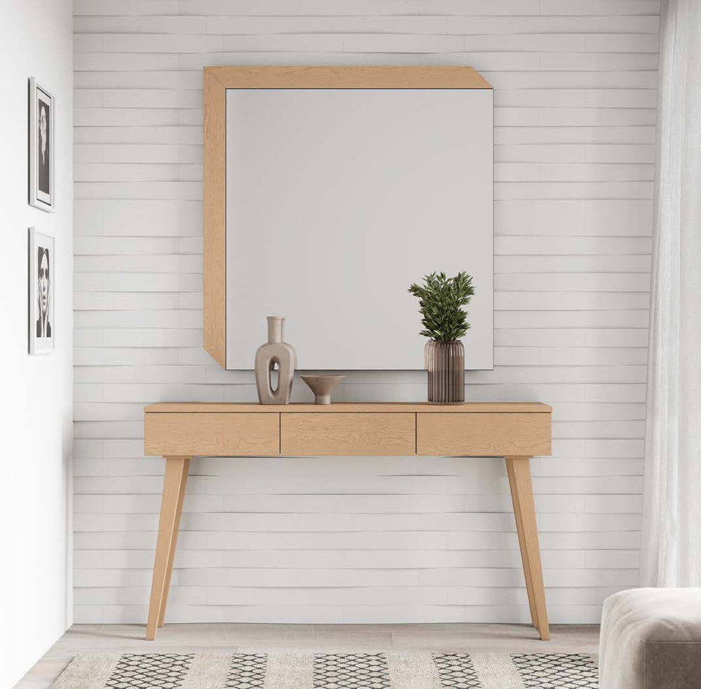 Зеркало в раме Kendra 4020 Roble Seda/Blanco Disemobel