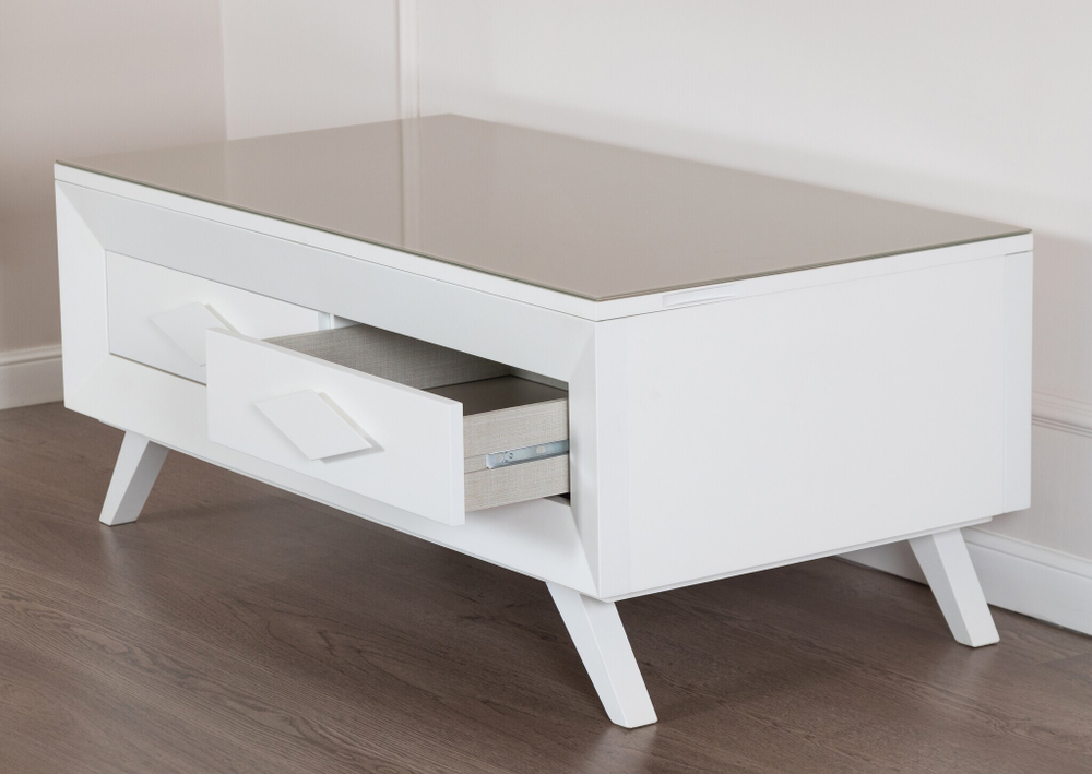 Журнальный стол 2010 Cloe Blanco mate/Arena Disemobel