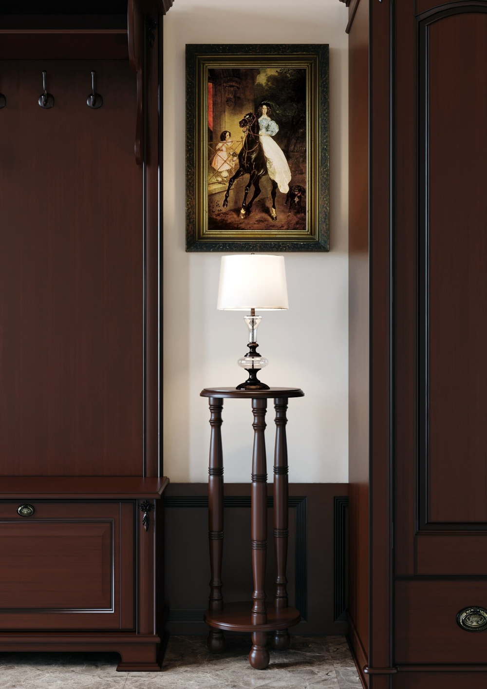 Подставка под цветы M1662 Орех Атриум