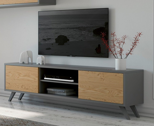 Тумба ТВ Nora 3024.7 Plomo/Nordico Disemobel