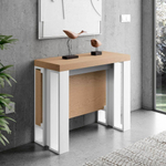 Консоль трансформер Kendra 4060 Roble Seda/Blanco Mate Disemobel