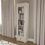 Книжный шкаф 2009 Слоновая кость Валенсия Левый