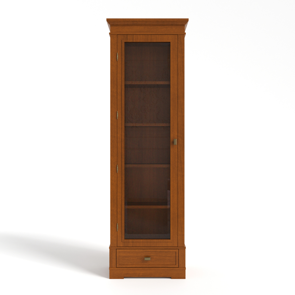 Книжный шкаф 2009 Вишня Валенсия Левый