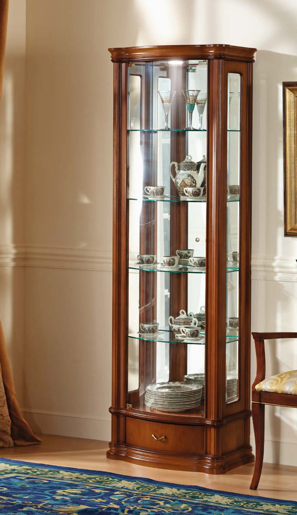 Витрина 924 Nogal-5 Classic Левая