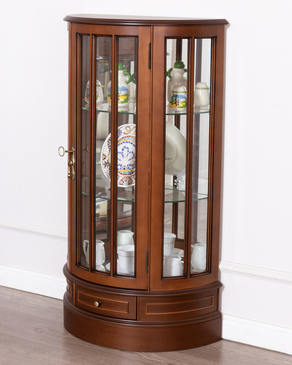 Витрина низкая 7 Nogal Claro IDC