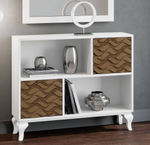 Узкая тумба Nora 3009.4 Blanco/Cedro Disemobel