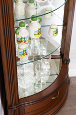 Угловая витрина 33 Nogal Claro IDC