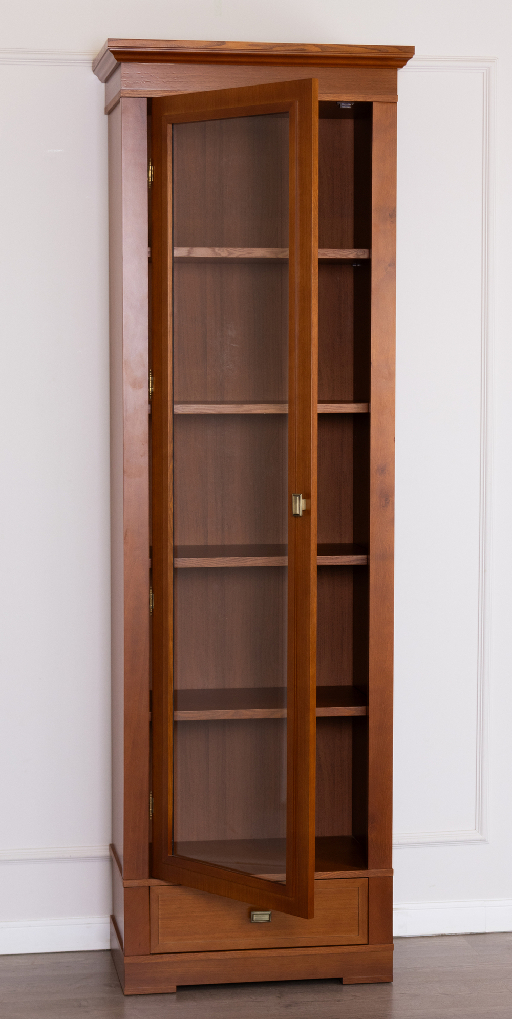 Книжный шкаф 2009 Вишня Валенсия Левый