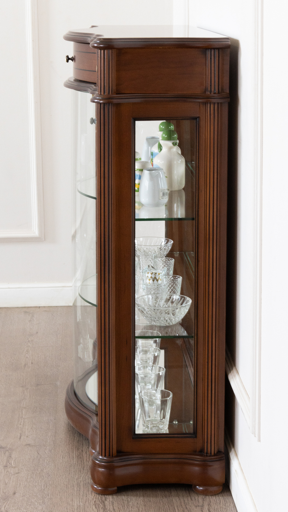 Витрина низкая 2 Nogal Claro IDC