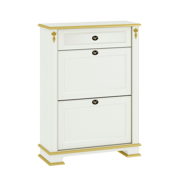 Обувница M1355.01 Слоновая кость с золотом Атриум