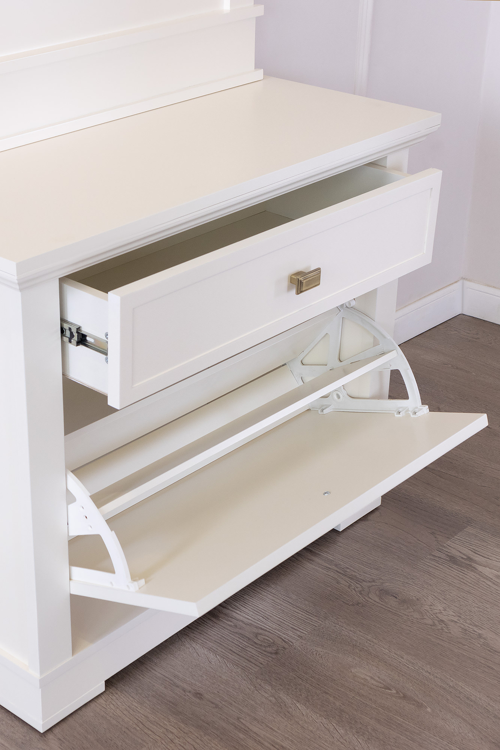 Обувница М2050 Слоновая кость Валенсия