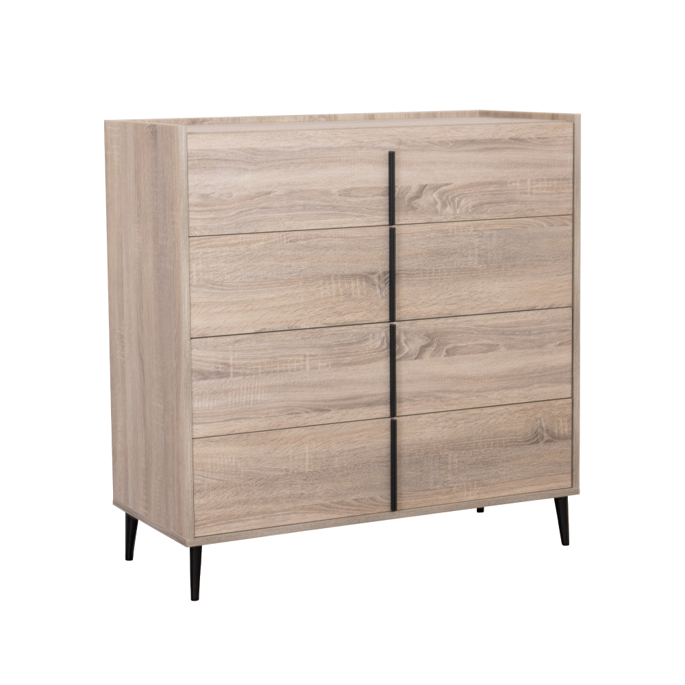 Комод на ножках Line 100 Roble/Antracita Koala Beds