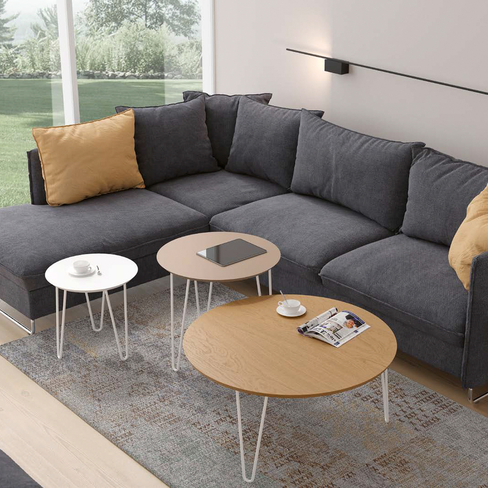 Журнальный стол Kendra 4003.H39 Roble Nature/5-Blanco Disemobel