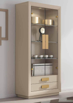 Витрина Cloe 2025 Disemobel Capuccino/Oro-10